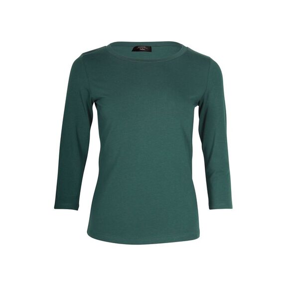 Weekend Max Mara Multia 3/4 Sleeve T-shirt in Green Cotton
